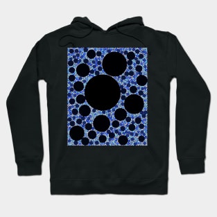 Random Tiling Blue Hoodie